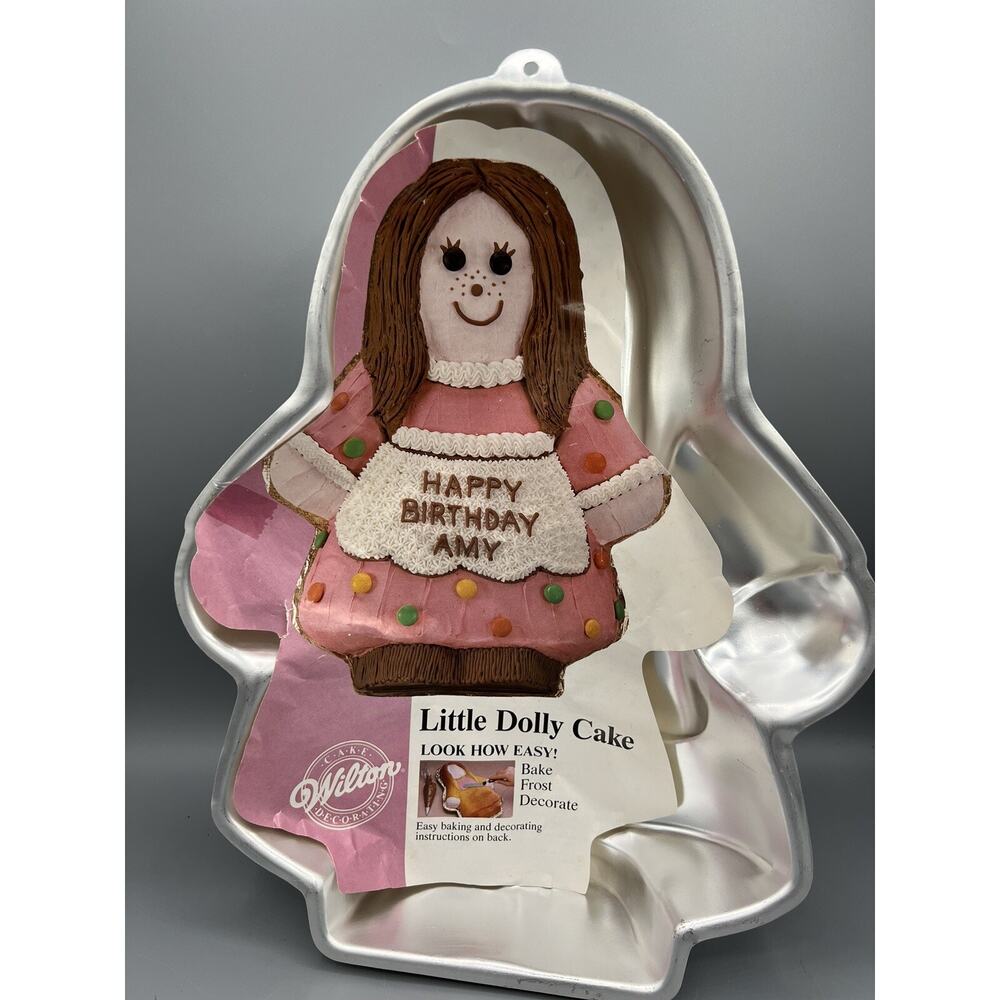 Vintage Wilton Little Dolly Cake Pan Girl Birthday Aluminum